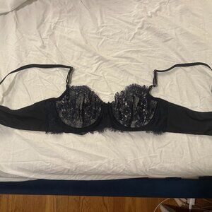 Navy Blue Lacy Bra